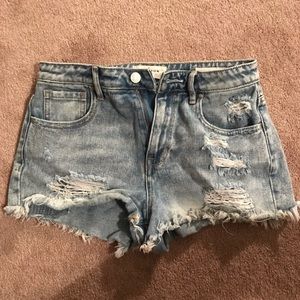 Pacsun dark ripped size 26 jean shorts